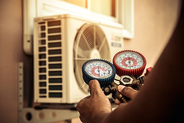 Professional Hvac Installation technician working in Marlborough, MA